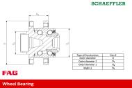 713606440 FAG - ZESTAW ŁOŻYSK KÓŁ FAG WHEEL SET 