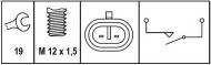 6ZF008621261 HELLA - WŁĄCZNIK ŚWIATEŁ COFANIA HYUNDAI ABARTH FIAT OPEL HELLA