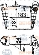 8ML376760584 HELLA - INTERCOOLER HELLA 