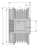 9XU358039241 HELLA - SPRZĘGŁO ALTERNATORA FIAT LANCIA HELLA 