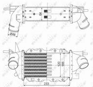 30352 NRF - INTERCOOLER OPEL VAUXHALL VECTRA 97- 