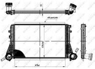 30454 NRF - INTERCOOLER AUDI A3 03- 