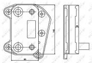 31183 NRF - CHŁODNICA OLEJU MERCEDES C200 00- 