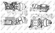 31326 NRF - CHŁODNICA OLEJU Z FILTREM ALFA ROMEO MITO 1.3D 08/08-12/11