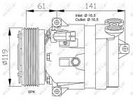 32021 NRF - KOMPRESOR KLIMATYZACJI OPEL VAUXHALL FRONTERA 98-