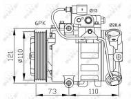 32225 NRF - KOMPRESOR KLIMATYZACJI AUDI A2 00- 