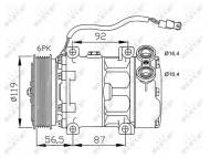 32278 NRF - KOMPRESOR KLIMATYZACJI CITROEN C5 00- 