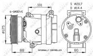 32404 NRF - KOMPRESOR KLIMATYZACJI RENAULT MEGANE 96-