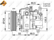 32408 NRF - KOMPRESOR KLIMATYZACJI MAZDA 3 03- 