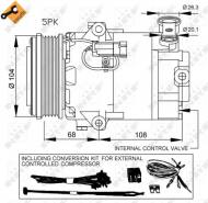 32429 NRF - KOMPRESOR KLIMATYZACJI OPEL VAUXHALL ASTRA 04-