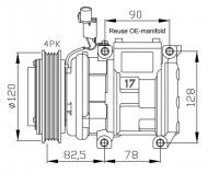 32449 NRF - KOMPRESOR KLIMATYZACJI KIA CARNIVAL 99- 