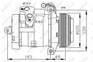 32470 NRF - KOMPRESOR KLIMATYZACJI BMW X5 00- 