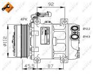 32701G NRF - KOMPRESOR KLIMATYZACJI CITROEN JUMPER 06-