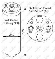 33125 NRF - OSUSZACZ KLIMATYZACJI DAIHATSU CHARADE 93-