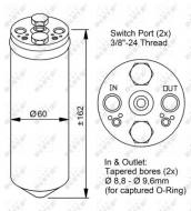 33183 NRF - OSUSZACZ KLIMATYZACJI MITSUBISHI COLT 95-