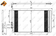 350036 NRF - CHŁODNICA KLIMATYZACJI BMW X3 SDRIVE F25 10-