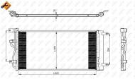 350225 NRF - CHŁODNICA KLIMATYZACJI CHEVROLET CAPTIVA 2.2 VCDI '08-