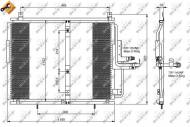 35244 NRF - CHŁODNICA KLIMATYZACJI MERCEDES 250 (W124) 88-