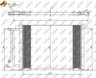 35250 NRF - CHŁODNICA KLIMATYZACJI FORD FIESTA/COURIER 89-