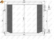 35482 NRF - CHŁODNICA KLIMATYZACJI NISSAN PRIMASTAR 01-