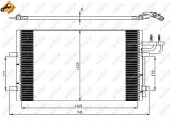 35551 NRF - CHŁODNICA KLIMATYZACJI FORD C-MAX 07- 