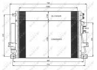 35966 NRF - CHŁODNICA KLIMATYZACJI CHRYSLER (USA) 300C 05-