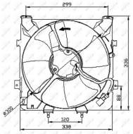 47041 NRF - WENTYLATOR SILNIKA HONDA CIVIC 91- 