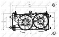 47231 NRF - WENTYLATOR SILNIKA FIAT DOBLO 01- 