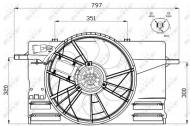 47412 NRF - WENTYLATOR SILNIKA VOLVO S40 03- 