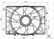 47443 NRF - WENTYLATOR SILNIKA MERCEDES A200 12- 