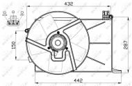 47459 NRF - WENTYLATOR SILNIKA OPEL VAUXHALL COMBO 93-