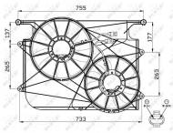 47535 NRF - WENTYLATOR SILNIKA CHEVROLET CAPTIVA 06-