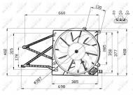 47582 NRF - WENTYLATOR SILNIKA OPEL VAUXHALL ASTRA 98-