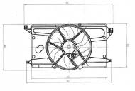 47879 NRF - WENTYLATOR CHŁODNICY 
