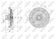 49589 NRF - Sprzęgło wiskotyczne BMW X5 E53 10/2003-10/2006