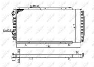 52062A NRF - CHŁODNICA WODY CITROEN JUMPER 01- 