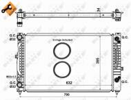 529504 NRF - CHŁODNICA WODY AUDI A4 94- 