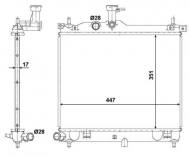 53029 NRF - CHŁODNICA WODY HYUNDAI I10 08- 