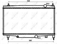 53081 NRF - CHŁODNICA WODY CITROEN C5 00- 