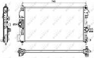 53129 NRF - CHŁODNICA WODY OPEL VAUXHALL ASTRA 09- 