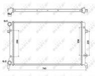 53405A NRF - CHŁODNICA WODY AUDI A3 03- 