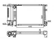 53426A NRF - CHŁODNICA SILNIKA BMW 316I 83- 