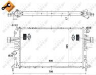 53441 NRF - CHŁODNICA WODY OPEL VAUXHALL ASTRA 04- 