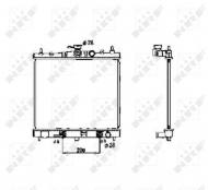 53477 NRF - CHŁODNICA WODY NISSAN MICRA 03- 