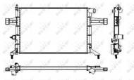 53628 NRF - CHŁODNICA WODY OPEL VAUXHALL ASTRA 98- 