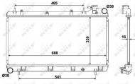 53696 NRF - CHŁODNICA WODY SUBARU FORESTER 97- 