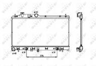 53700 NRF - CHŁODNICA WODY SUBARU LEGACY 03- 