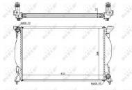 53720 NRF - CHŁODNICA WODY AUDI A4 00- 