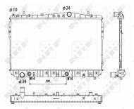 53732 NRF - CHŁODNICA WODY CHEVROLET (GM) LACETTI 03-