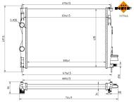 53756A NRF - RADIATOR NISSAN Qashqai 1.5D 07- 